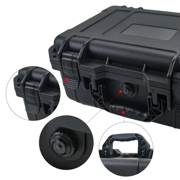 1pc Waterproof Hard Carry Case Bag Tool Case With Pre-cut Sponge Storage Box Safety Protector Organizer Hardware Toolbox - Image 5