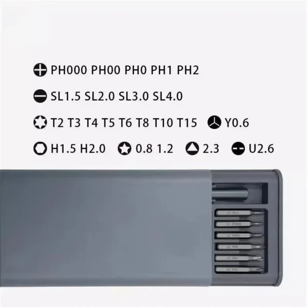 25 in 1 Precision Screwdriver Set Portable Multifunctional Glasses Mobile Phone Repair Tool Disassembly Magnetic Mini Pocket - Image 5
