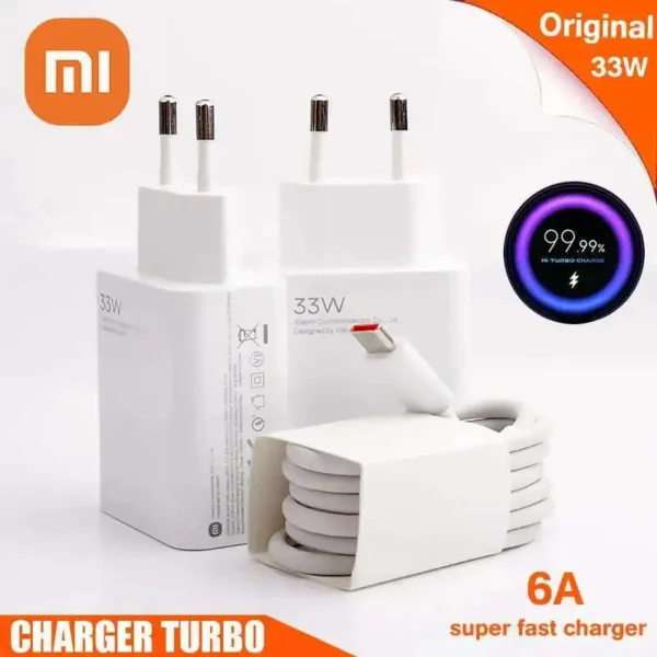 Lightning 120W Xiaomi Metal Silicone Red Portable Wired Charger for Cameras for Mobile Phones Battery Charger Power Adapter - Image 3