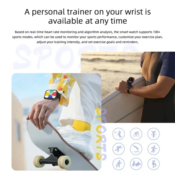 XIAOMI 2025 New AMOLED Smartwatch Men Bluetooth Call Fitness Tracker IP68 Waterproof Smart Watch for Men Women IOS Android - Image 4